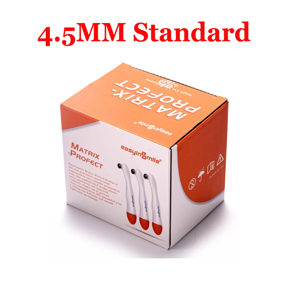 10/50pcs Dental Pro Matrix Bands Easyinsmile Preformed Adjustable Ring Matrices Molar Premolar 4.5/6MM Standard and Curved