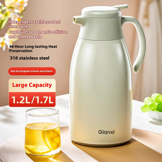 Insulated Pot Household 316 Stainless Steel Hot Pot Large Capacity Dormitory Student Warm Water Bottle Insulated Pot