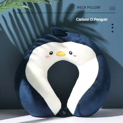 Commuting Nap Cartoon Neck Protection Pillow, Car Portable U-shaped Pillow,Outdoor Travel Airplane Pillow Car Accessories
