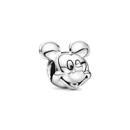 2025 New Disney Beautiful Princess Dress Bead Pendant 925 Silver Suitable for European Original Bracelet DIY Exquisite Jewelry