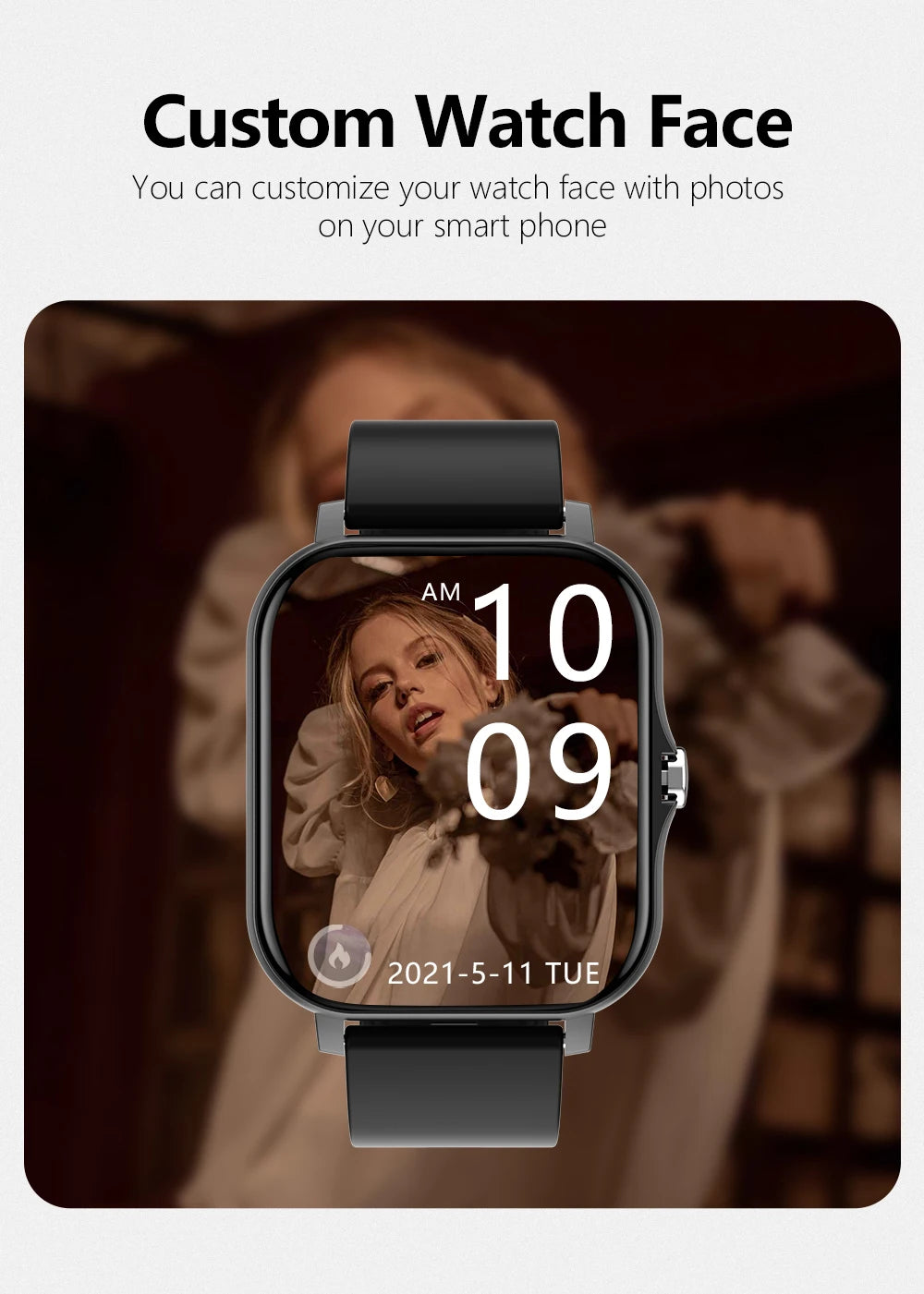 Multifunction Smart Watch For Men Women Kids Message Remind Music Control Sport Step Calories D13 Smartwatch Alarm Clock 116Plus
