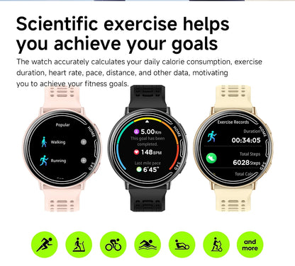 Smart Watch for Men Women Built-in GPS Fitness Watch with BT Calls 100+ Sport Modes IP68 Waterproof Smartwatch for Android iOS