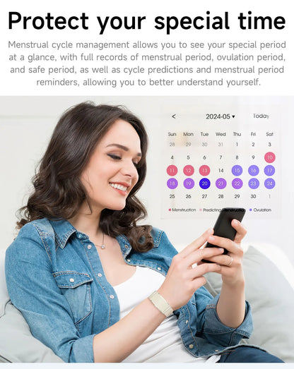2025 New Smart Watch For Andrio IOS Fitness Sport Smart Bracelet Heart Rate Blood Oxygen Health Monitor Men Smartwatch Women