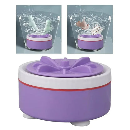 Portable USB Mini Washer Compact Turbine for Underwear & Socks with 3 Adjustable Speeds Space-Saving Design for Dorms & Travel