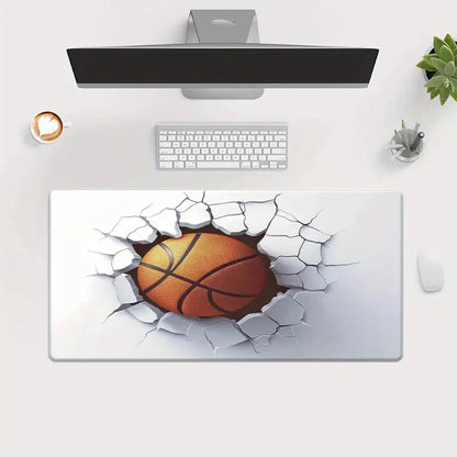 Basketball pattern Mouse Pad  Computer Office Game Table Mats XXL Rubber Anti-slip Gaming Keyboard Long Desk Pads playmat