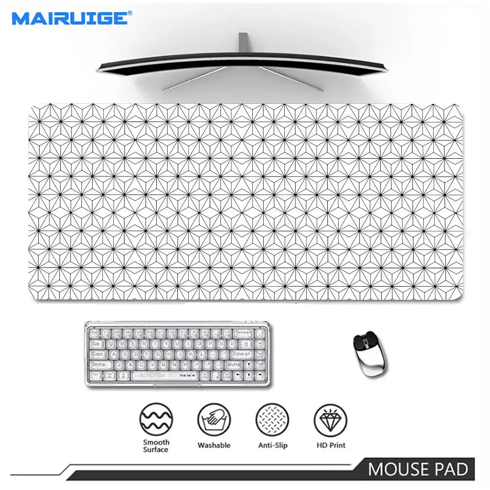Line texture design Mouse Pad Large XXL Gaming carpet Rubber Lock keyboard Desk Mat Computer playmat Gamers work tablet office