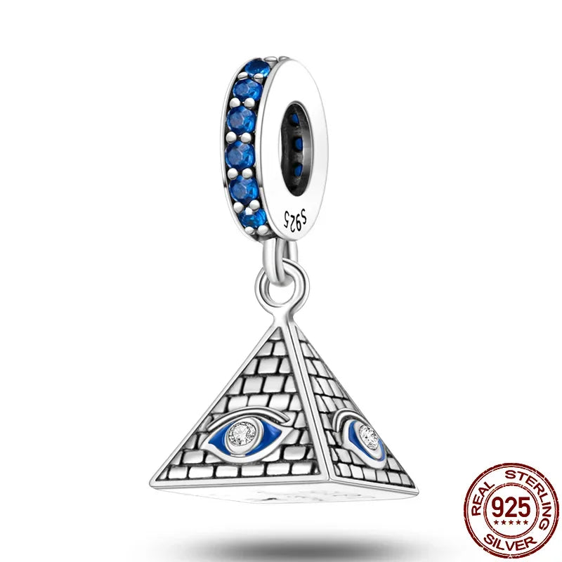 Hot Sale 925 Silver Color Evil Eye Charm Demon Eye Bead For Original  Bracelet&Bangle DIY Making Fashion Jewelry Gift
