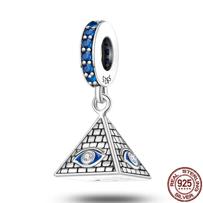 Hot Sale 925 Silver Color Evil Eye Charm Demon Eye Bead For Original  Bracelet&Bangle DIY Making Fashion Jewelry Gift