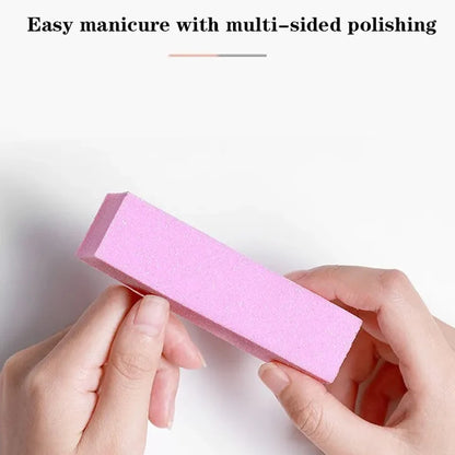 Pink Buffing Sanding Files Block Pedicure Manicure Care Sponge Nail Art Buffer Grindig Polishing No Hurt Nail Art Tools