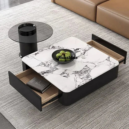 Standing Aesthetic Coffee Table Decoration Luxury Bedroom Living Room Designer Side Table Writing Mesa Auxiliar Salon Furniture