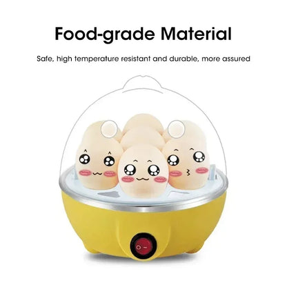 7 Egg Automatic Electric Egg Steamer Double Layer Design for Boiling Poaching and Making Custard Quick Breakfast Appliance