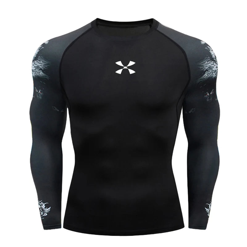 Cody Lundin Men's Compression Gym Wear Swim T Shirt Wholesale Men Gym Wear Slim Fit Rash Guard Compression T Shirt