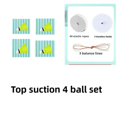 Badminton single fitness trainer indoor sports high elastic swirling suspension automatic rebound hitting artifact