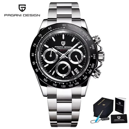 2026 New PAGANI Design Top Brand Men's Sports Quartz Watches Sapphire Stainless Steel Waterproof Chronograph Luxury Reloj Hombre