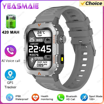 Smart Watch With Flashlight Function, Wireless Calls, Health Monitor，Message Reminders, Suitable For Iphone And Android Phones