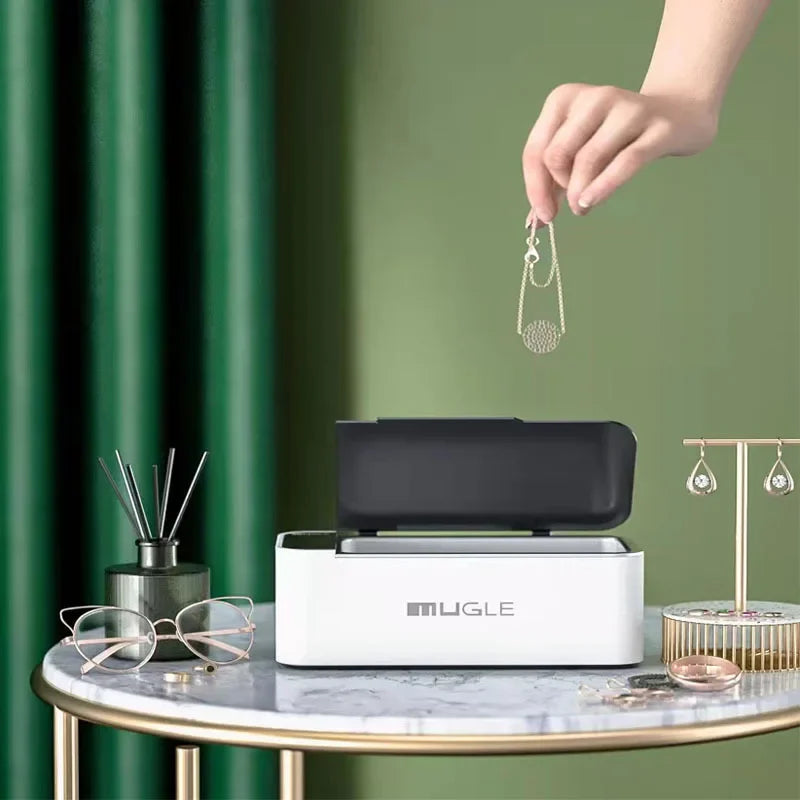 35W 500ML Ultrasonic Cleaner High-Frequency Multifunctional for Jewelry Glasses Watches Deep Cleaning Home Office Necessary Tool