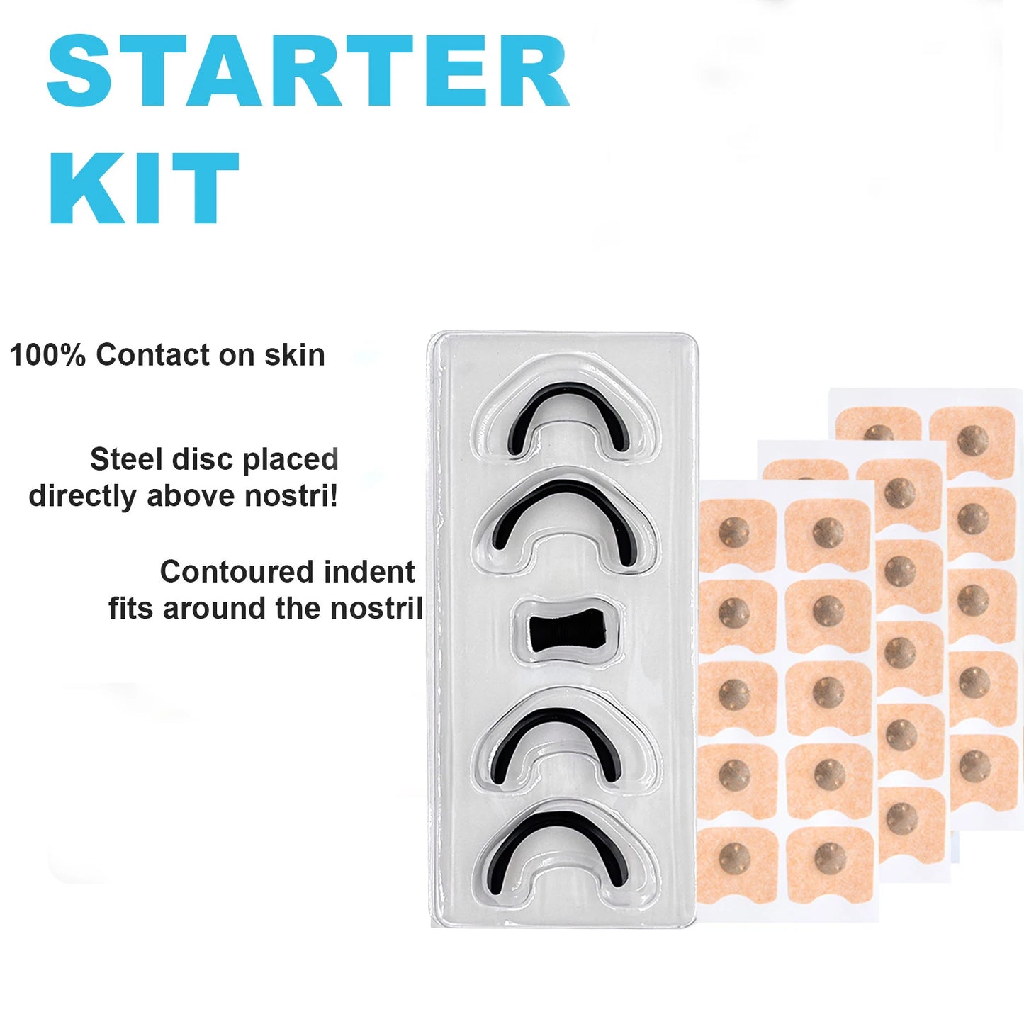 15/30Pairs Magnetic Nasal Breathing Dilators Kits Sport Nasal Dilator Boost Oxygen Intake,Breathing Refill Nose Clip