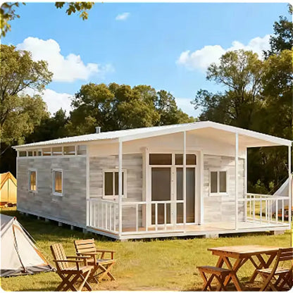 Foldable Prefabricated Shipping Container House for Bedroom Use House Doublewing Foldable Mobile Modular Home House3room Housing