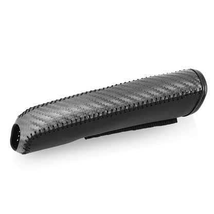 Carbon Fiber Car Leather Handbrake Cover Protective Sleeve Hand Brake Protection Car Interior Accessories