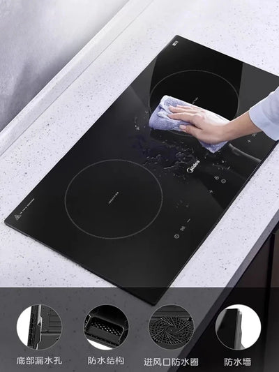 3500W High Power Embedded Induction Cooker Double Burner Smart Touch Control Electric Stove Plaque De Cuisson Gaz
