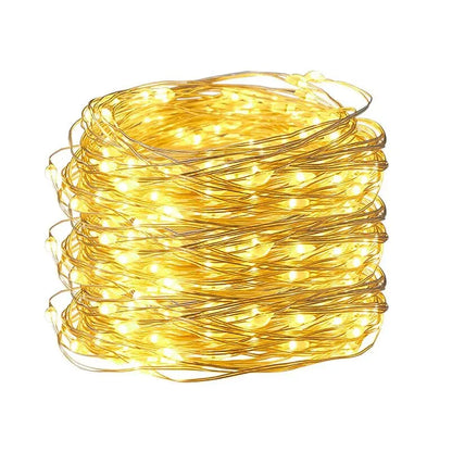 USB LED String Lights 5M Silver Wire Garland Light Waterproof Fairy Lights For Christmas Wedding Holiday Party Decoration