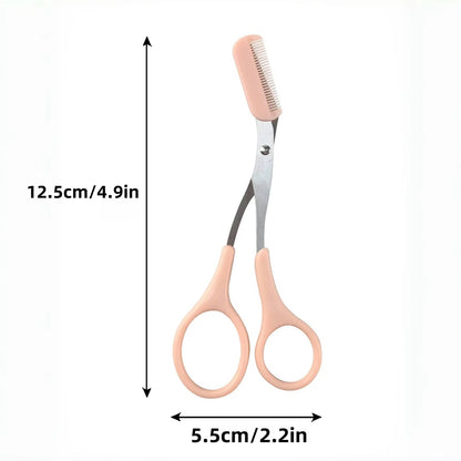 Eyebrow Trimmer Scissor Beauty Products for Women Eyebrow Scissors with Comb Stainless Steel Makeup Tools Beauty Scissors