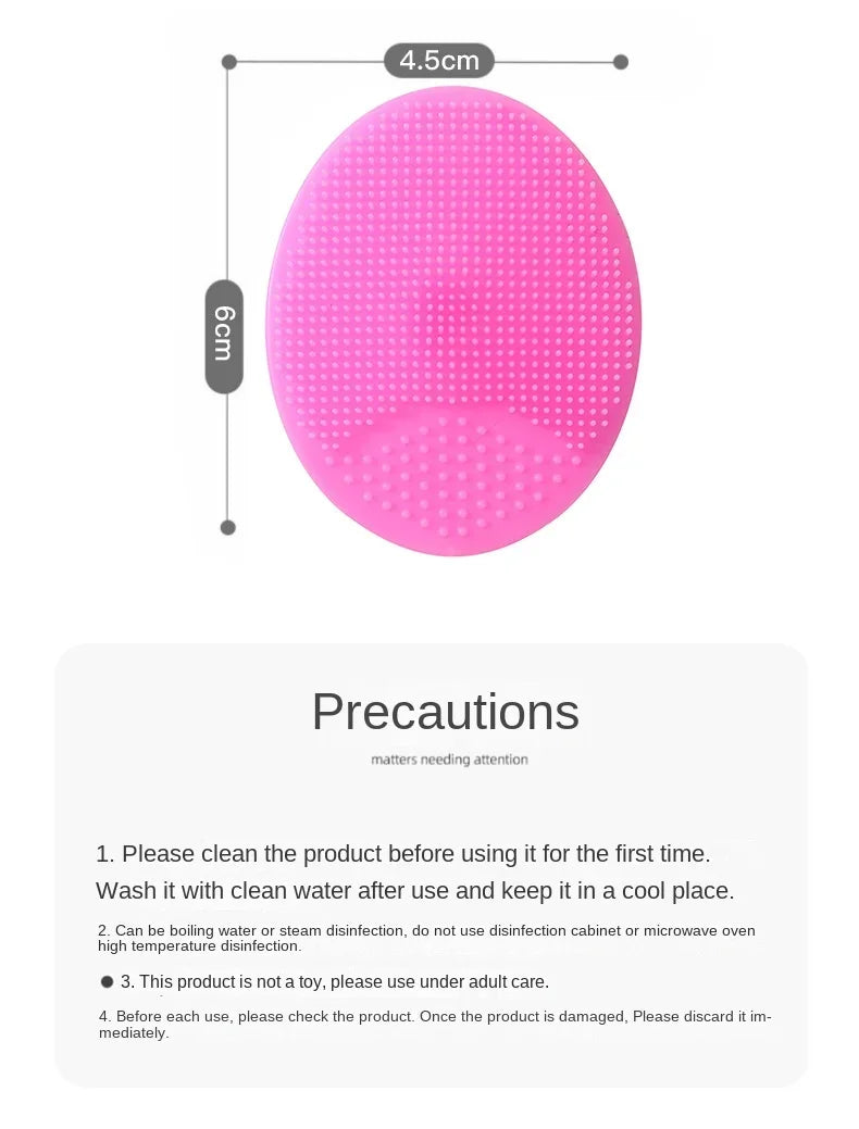 Soft Silicone Face Brush Cleanser and Massager Manual Facial Cleansing Brush Exfoliating Silicone Face Scrubber For Women Men