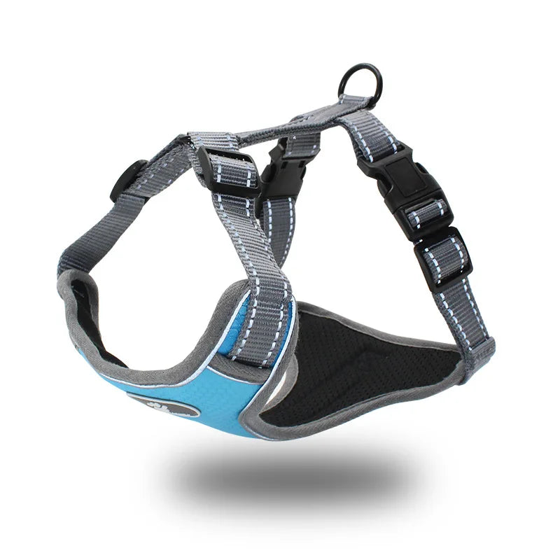 Medium Large No-Pull Dog Harness Reflective Vest Style Harness Leash for Big Dogs Safe Walking Gear Pet Collars P018