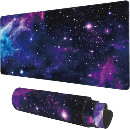 Galaxy Nebula Space  Mouse Pad – Non-Slip Base, Stitched Edges for Gaming, Home & Office