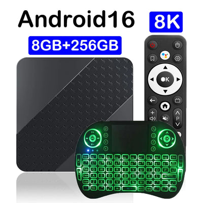 Smart TV Box Android 16 X10 32GB 64GB 128GB 256GB RK3518 Google Assistant BT6.0 Wifi6 8K Video Netflix Media Player Set Top Box
