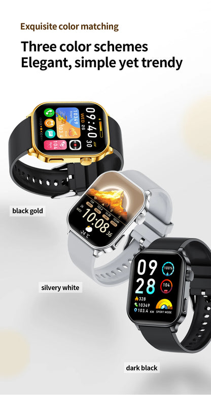 LIGE NEW Smart Watch Daily Monitoring Voice Assistant Wireless Call Notification Music Control Men Women Waterproof Smartwatch