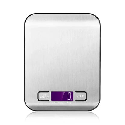Digital Kitchen Scale 5kg/10kg Food Multi-Function Stainless Steel Balance LCD Display Measuring Grams Ounces Cooking Baking
