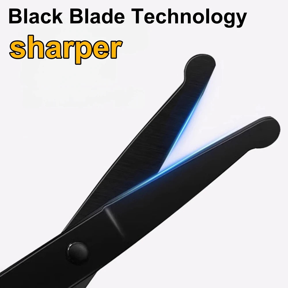 Portable Stainless Steel Facial Hair Scissors Rounded Safety Scissor for - Nose Eyebrows Facial Hair Personal Care Trimming Tool