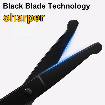 Portable Stainless Steel Facial Hair Scissors Rounded Safety Scissor for - Nose Eyebrows Facial Hair Personal Care Trimming Tool