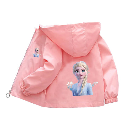 Sanrio kuromi Children Girls Hooded Jacket Coat 2026 Autumn Baby Boy Cartoon Cars Long Sleeve Casual Clothing Kids Outerwear