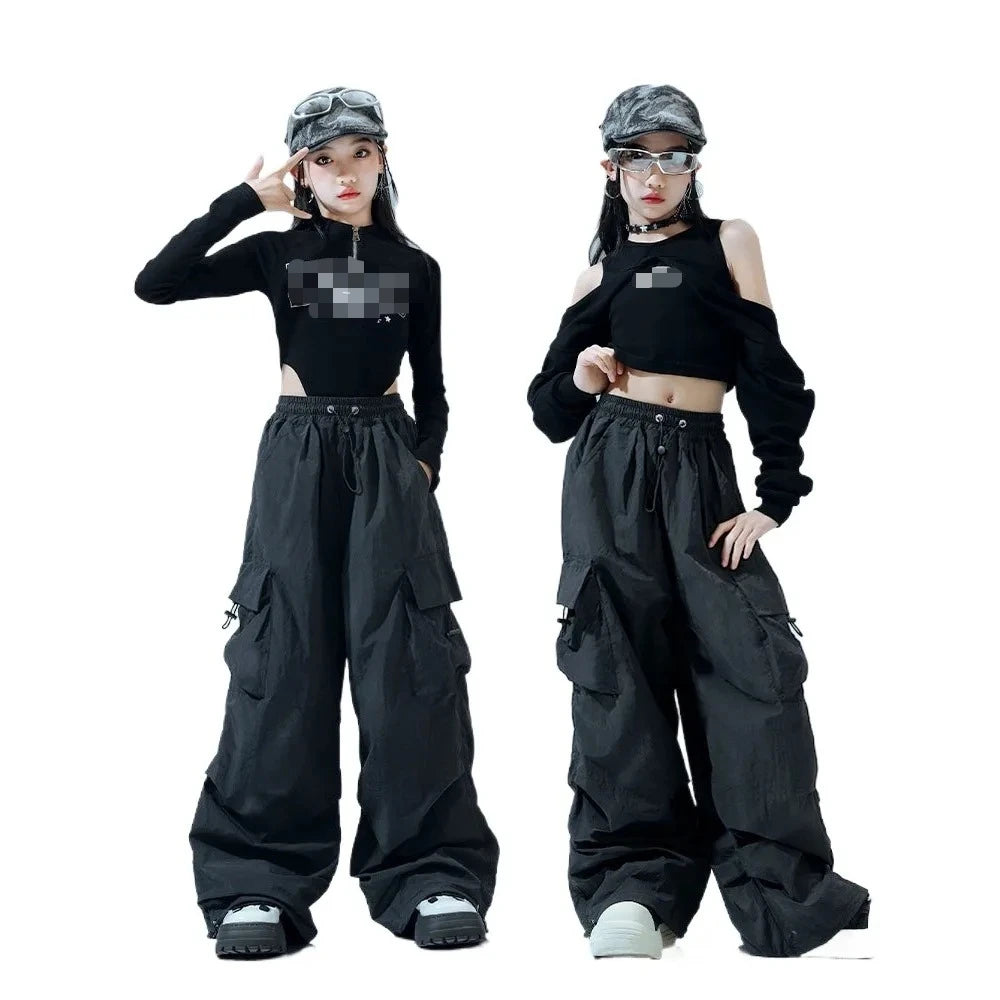 Teenage Girls Clothing Kids Clothes Casual Girls Pants Dance Wear Stage Costumes Jazz Dance Hip-hop Kids Pants Fashion Show