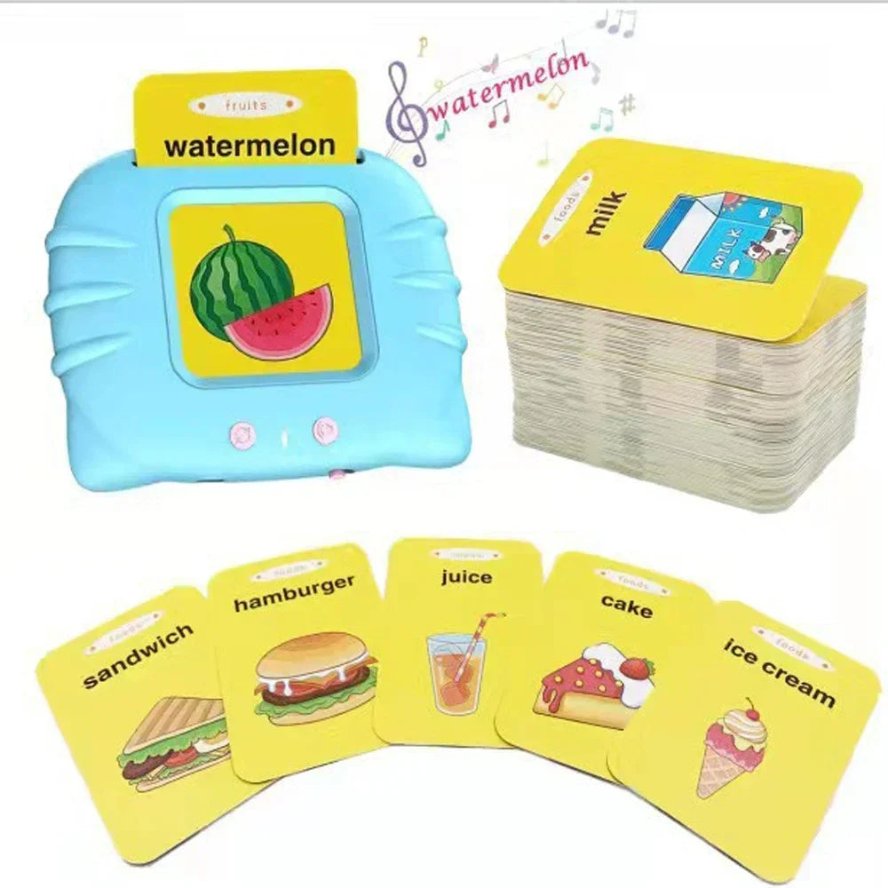 Kids Learn English Toys Early Intelligent Education Audio Electronic Book Flash Card Reading Machine For Toddlers Reading Gadget