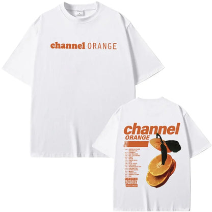 T-shirts Blond Hip Hop Vintage T Shirt Fashion Streetwear Rapper Frank Channel Orange Graphic Print Tshirt Ocean