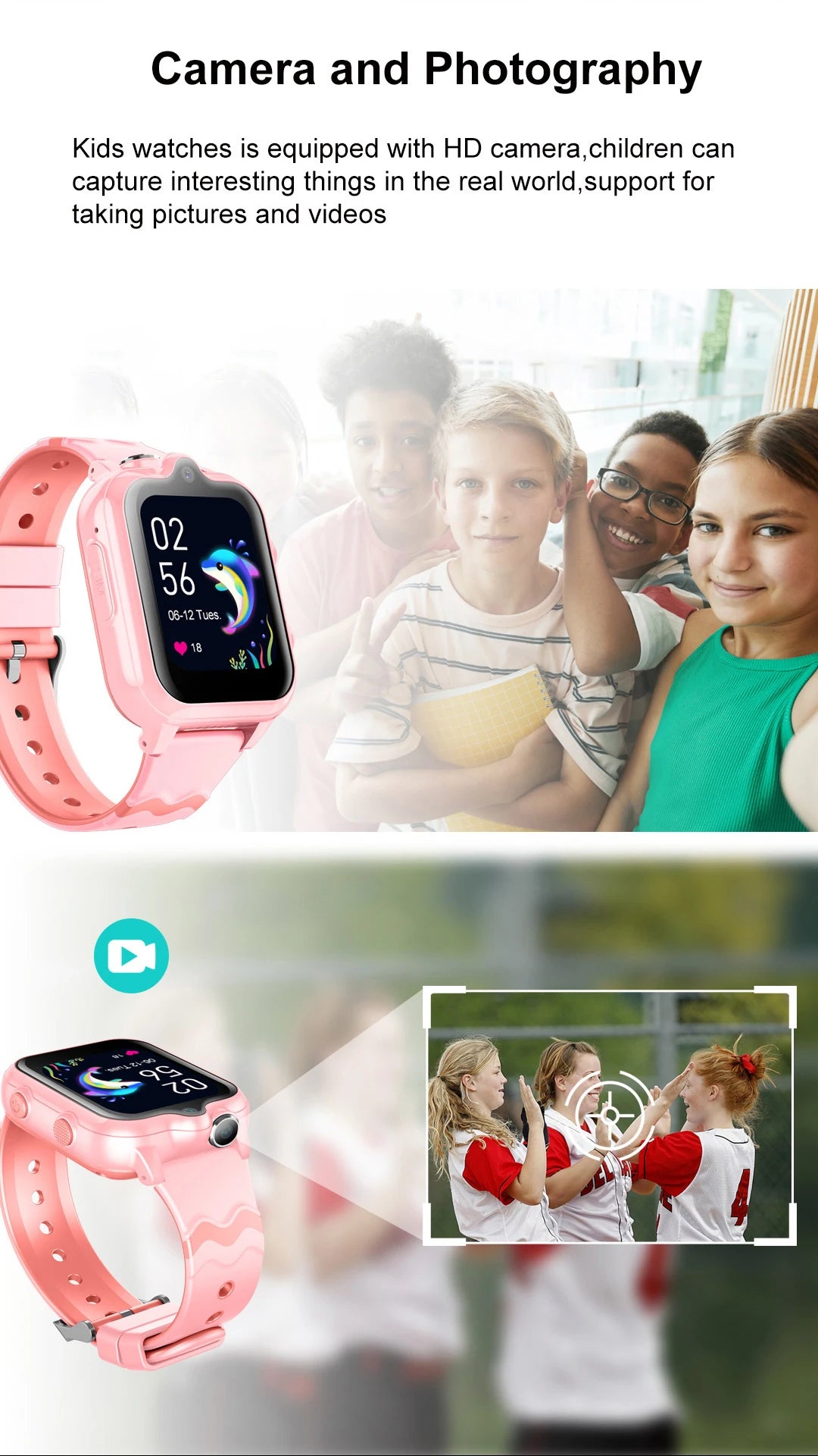 2025 New Smart Watches 4G Kids GPS AGPS LBS SOS Music Playback Dual Camera Smartwatch Waterproof 900mAh Boy Girl Children Gift