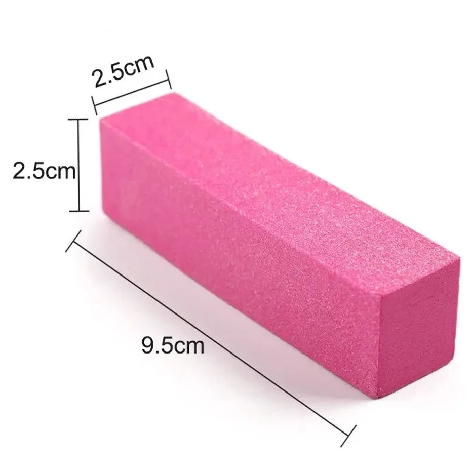 Pink Buffing Sanding Files Block Pedicure Manicure Care Sponge Nail Art Buffer Grindig Polishing No Hurt Nail Art Tools
