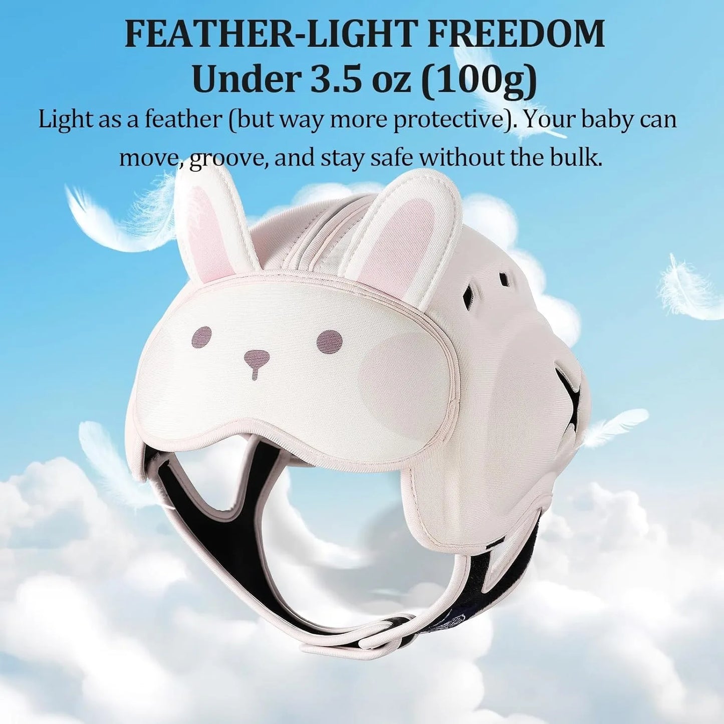 Mambobaby Guard Hat Rabbit Safe Anti-Shock Baby Helmet Toddler Head Protector Infant Headgear Learn Crawl Walk for Bump Fall