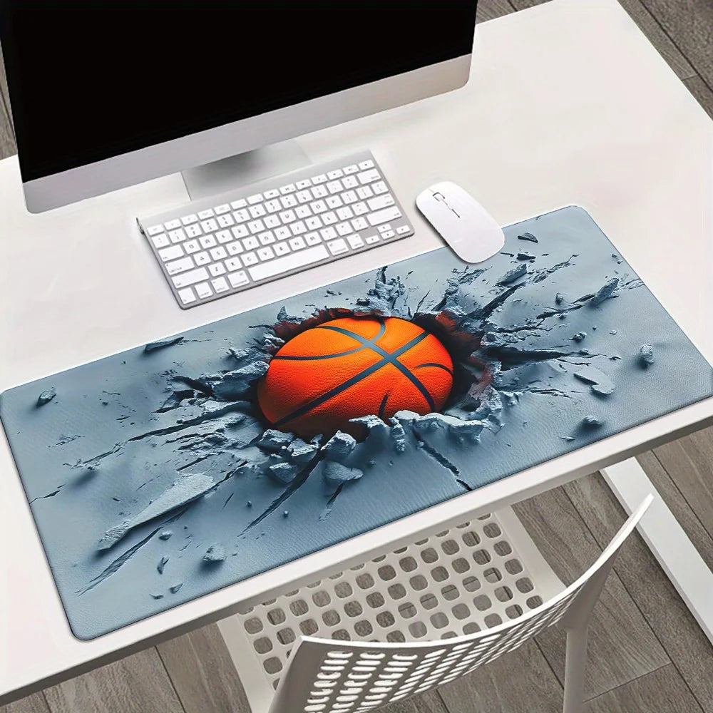 Basketball pattern Mouse Pad  Computer Office Game Table Mats XXL Rubber Anti-slip Gaming Keyboard Long Desk Pads playmat