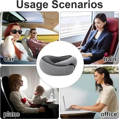 U-shaped Pillow Travel Drive Neck Pillow Memory Foam Protection Neck Support Portable Adjustable Soft Noon Break Sleep Pillows