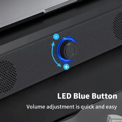 USB Powered Bluetooth PC Soundbar Wired and Wireless Speaker Soundbar for TV Pc Laptop Gaming Home Theater Surround Audio System