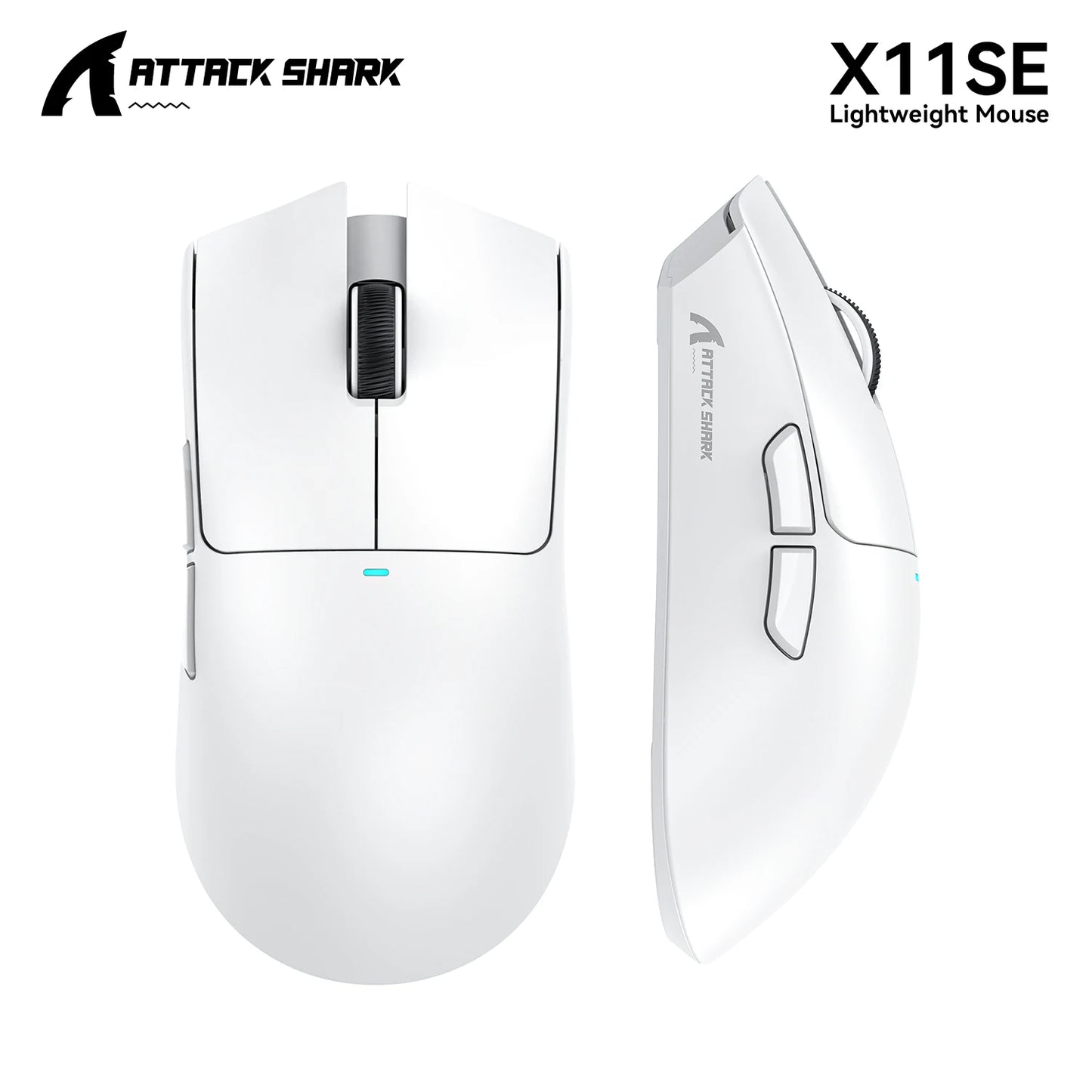 ATTACK SHARK X11SE Wireless Gaming Mouse 63g Lightweight Tri-Mode Bluetooth Wired PAW3311 22000 DPI for Office & Home Use