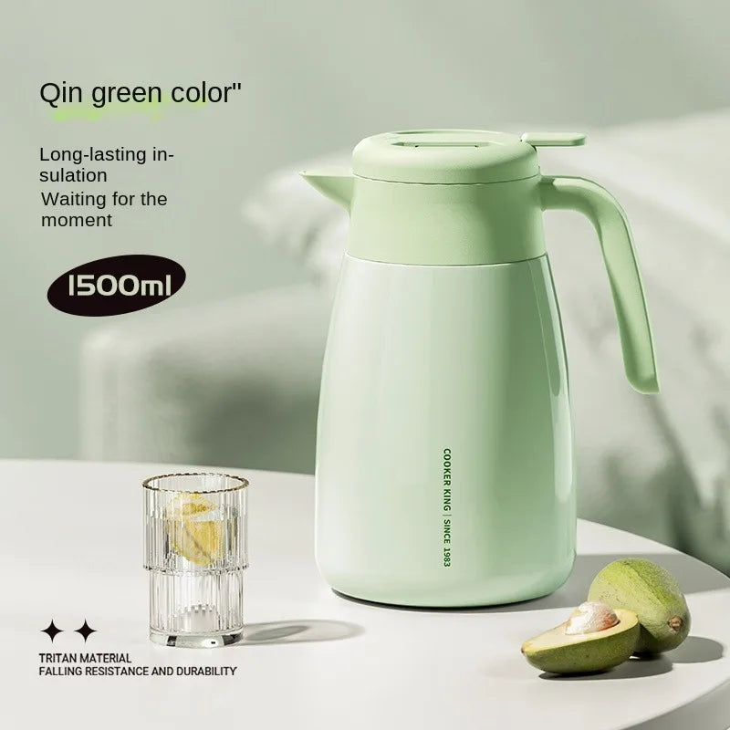 COOKER KING Thermal Pot Household Large Capacity Heat Preservation Bottle Glass Liner Thermal Insulation Kettle Hot Water Bottle
