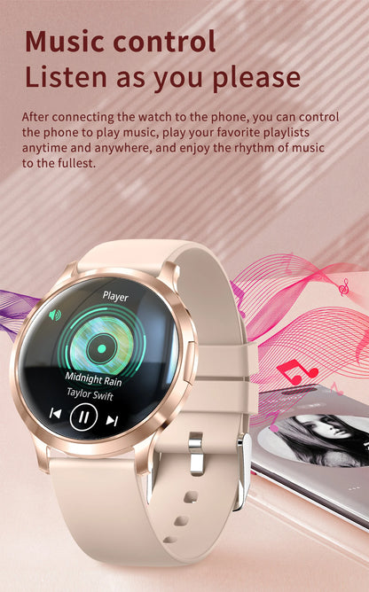 2025 New Smart Watch For Women Gift 1.32 Inch Full Touch Screen Sports Fitness Watches Bluetooth Calls Digital Smartwatch Ladies