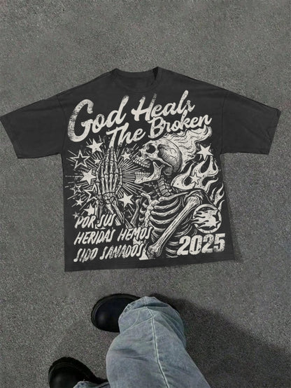 Harajuku Letter Graphic T Shirts Y2k Tops Men Women High Street Oversized T Shirt Pro Choice Streetwear Vintage Tee Clothing