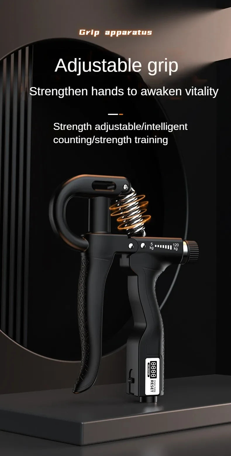 5-120Kg Handgrip Gym Fitness Men Adjustable Finger Heavy Exerciser Strength for Muscle Recovery Hand Gripper Trainer