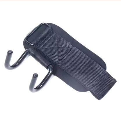 2PCS Weight Lifting Hook Grips With Wrist Wraps Hand-Bar Wrist Strap Gym Fitness Hook Weight Strap Pull-Ups Power Lifting Gloves